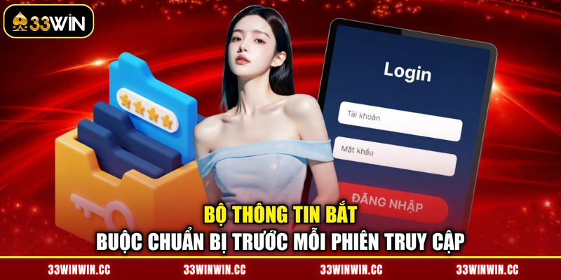 Bộ thông tin bắt buộc chuẩn bị trước mỗi phiên truy cập