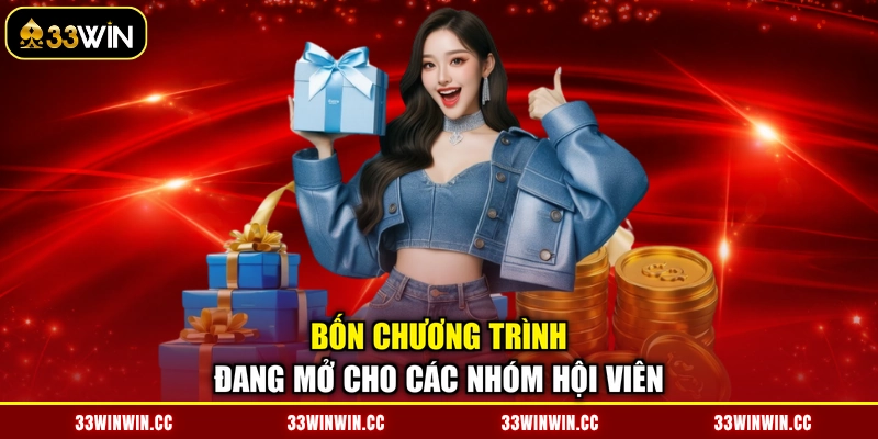 Bốn chương trình đang mở cho các nhóm hội viên